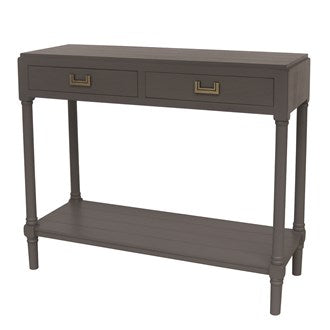 2 Drawer Console Table Grey