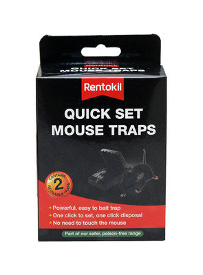 Rentokil Quick Set Mouse Traps 2 Piece