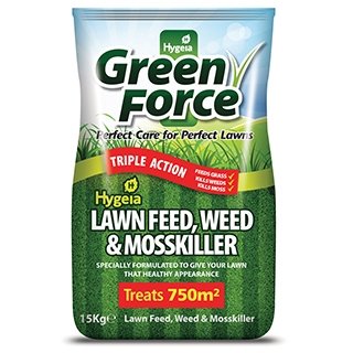Hygeia Lawn Feed, Weed & Moss Killer 15kg