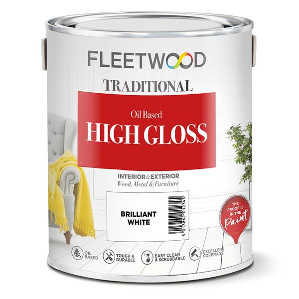 Fleetwood White Gloss 5LTR