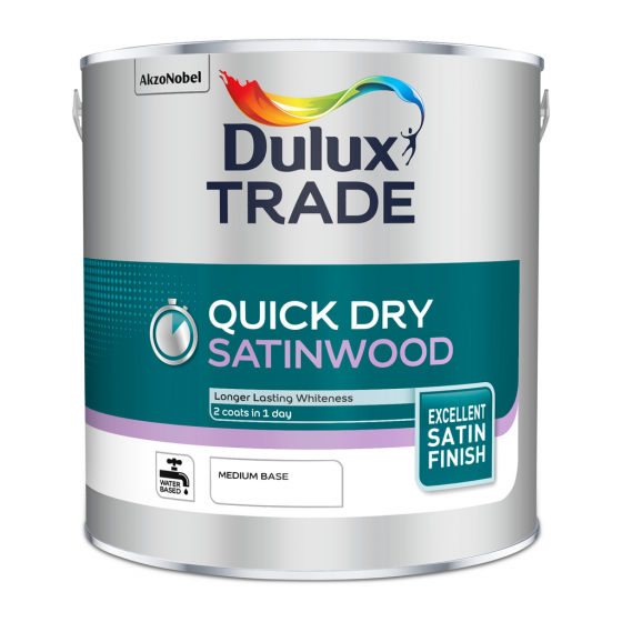 Dulux Quick Dry Satinwood Medium Base 2.5L