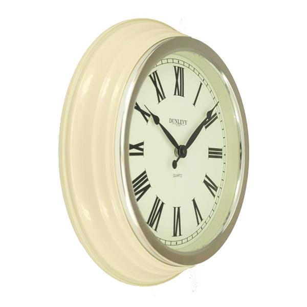 14" Cream Classic Wall Clock