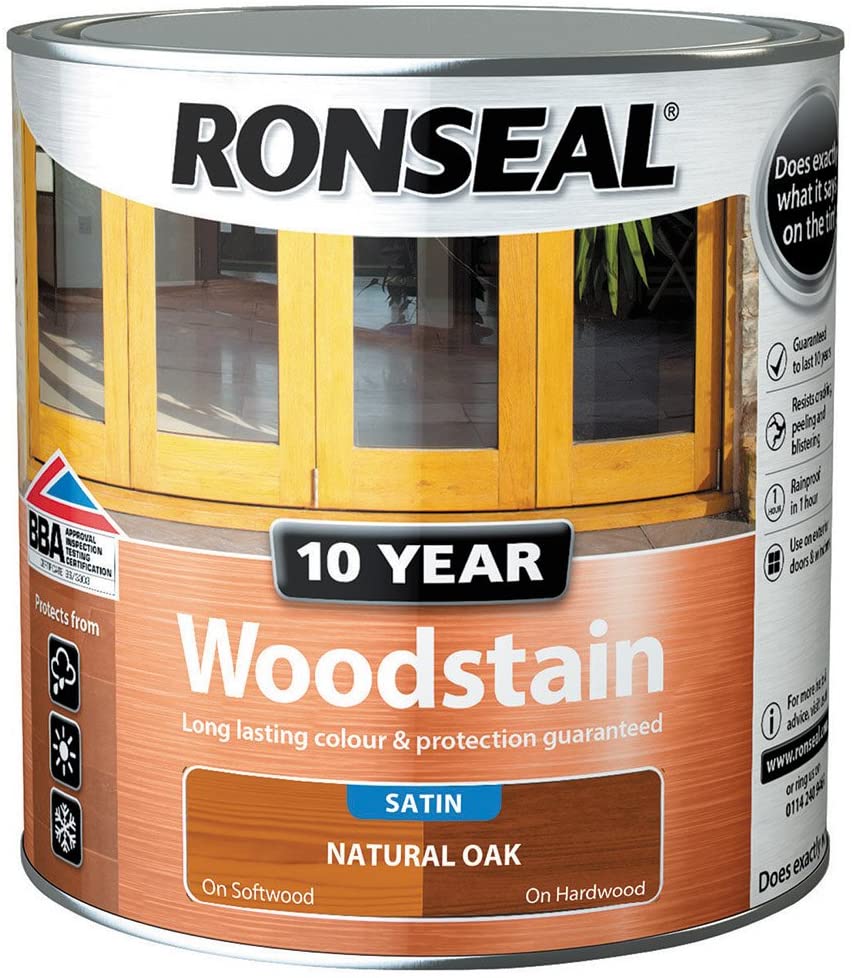 Ronseal Natural Oak 10 Year Woodstain 2.5L