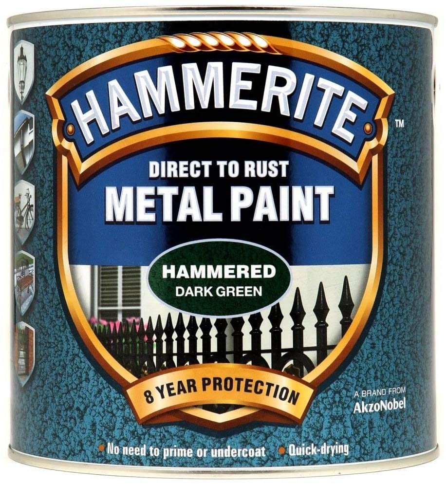 Dulux Hammerite Metal Paint Hammered Dark Green 250ml