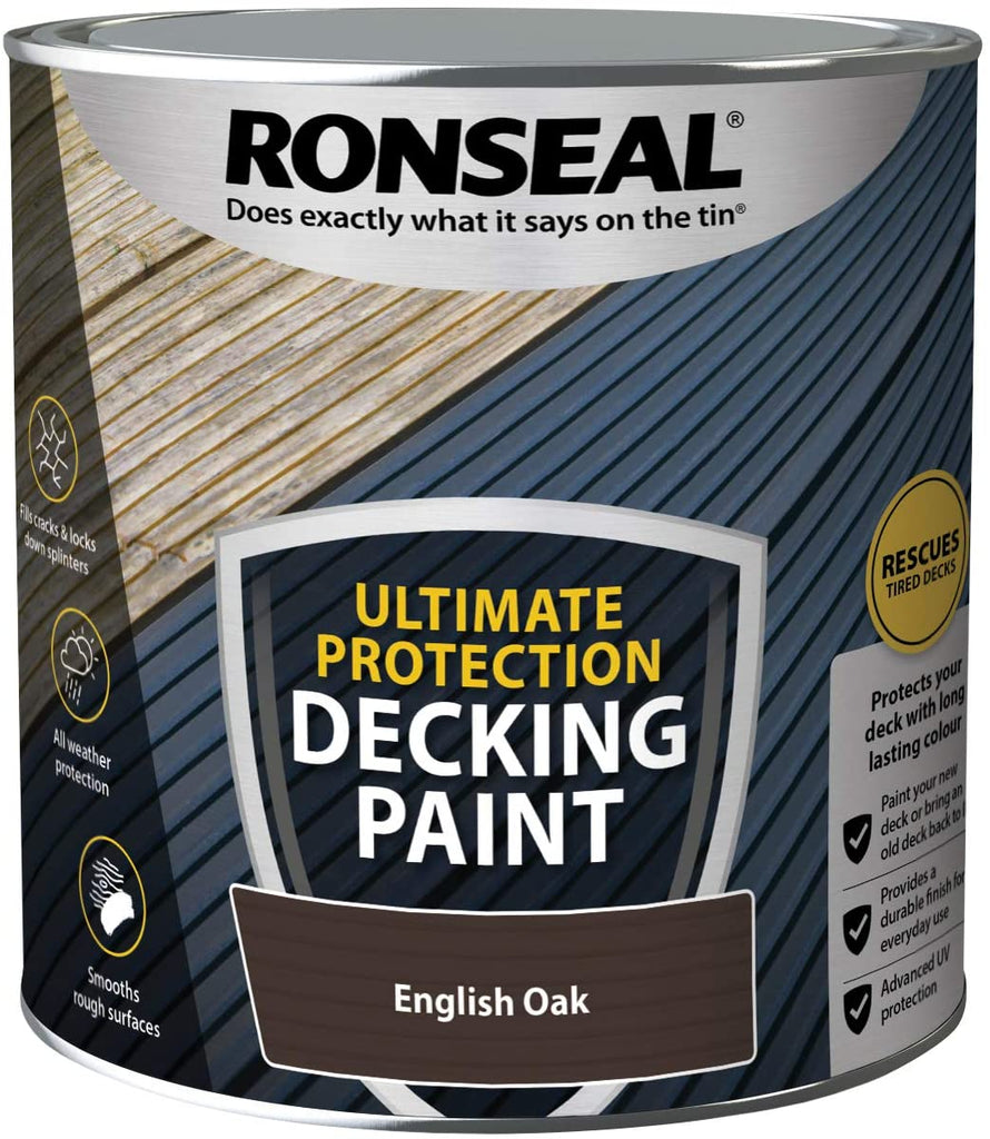 Ronseal Ultimate Decking Paint English Oak 2.5L