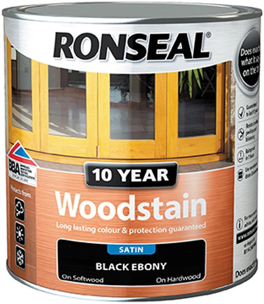 Ronseal Black Ebony 10 Year Woodstain 750ml