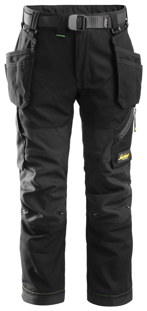 Snickers FlexiWork Junior Trousers Black