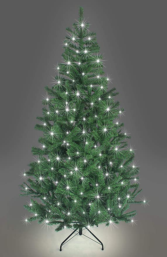 7ft Alaskan Pine Green Pre-Lit Christmas Tree