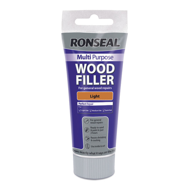 Ronseal Multi Purpose Wood Filler Tube 100g Light