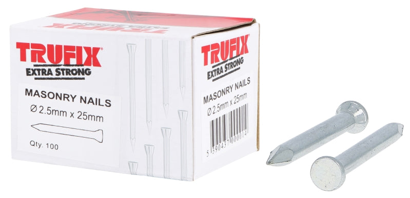 Trufix Masonry Nails 2.5 x 50mm 100PCS