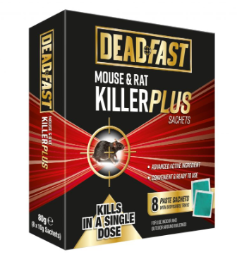 Deadfast Mouse & Rat Killer Poison 8 Pack