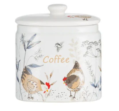 Country Hens Coffee Storage Jar