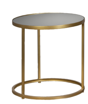 Avery Side Table Round Gold Small