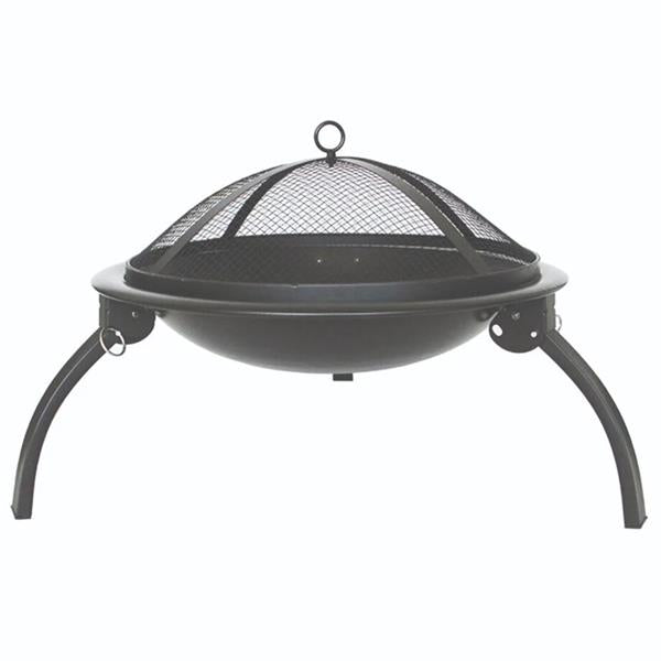 Outdoor Living Foldable Fire Pit Black