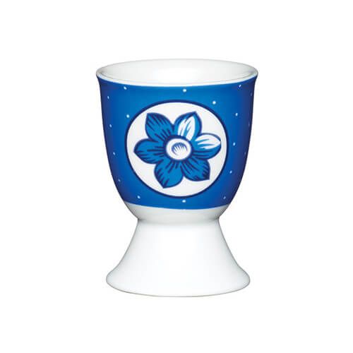 KitchenCraft Spotty Flower Cup Porcelain Blue
