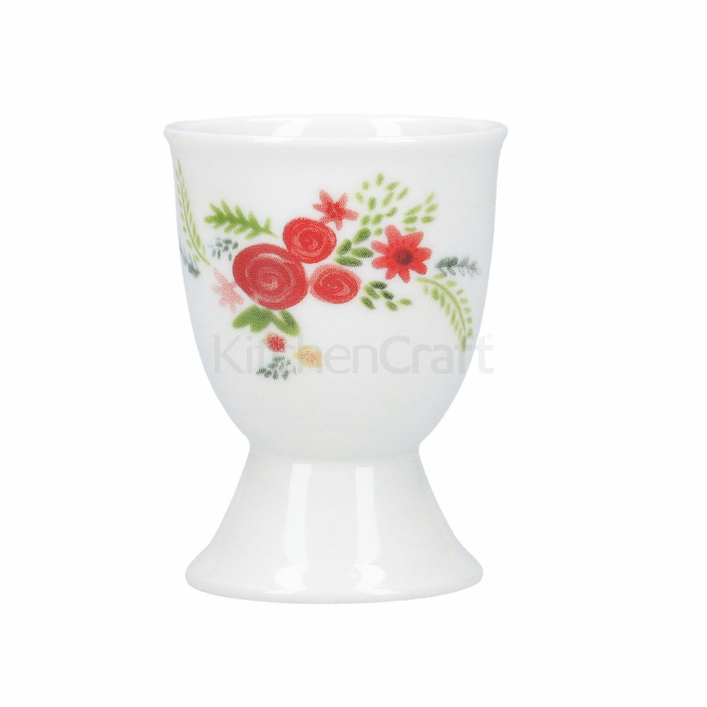 KitchenCraft Flowers Porcelain Egg Cup