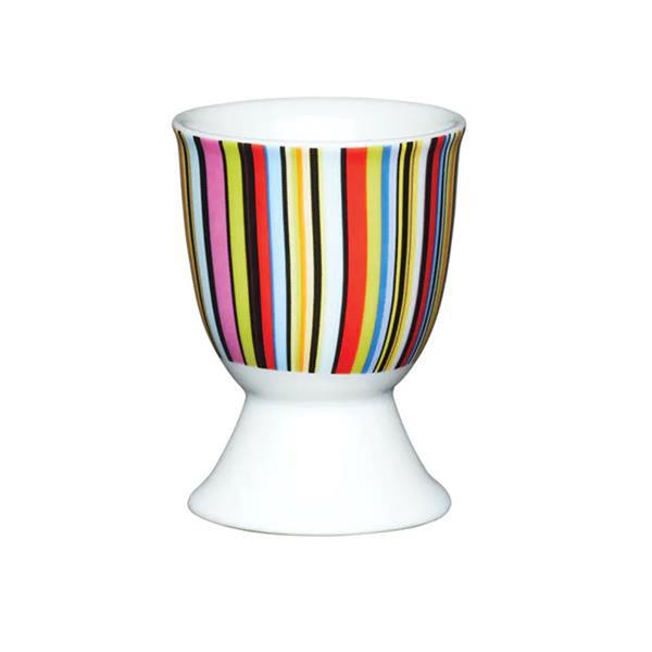 KitchenCraft Bright Stripe Egg Cup Porcelain