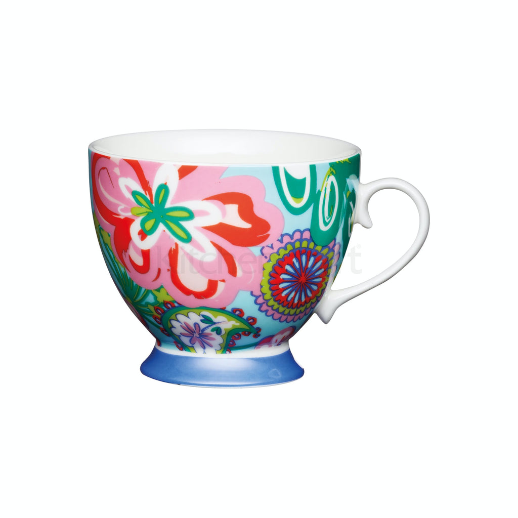KitchenCraft Footed Mug Bright Floral