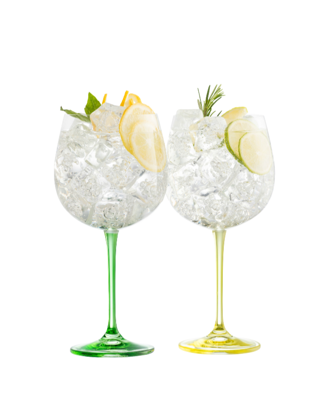 Galway Crystal Gin & Tonic Lemon & Lime set of Glasses