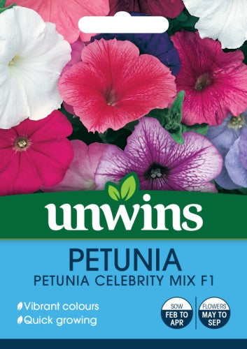Unwins Petunia Celebrity Mix F1