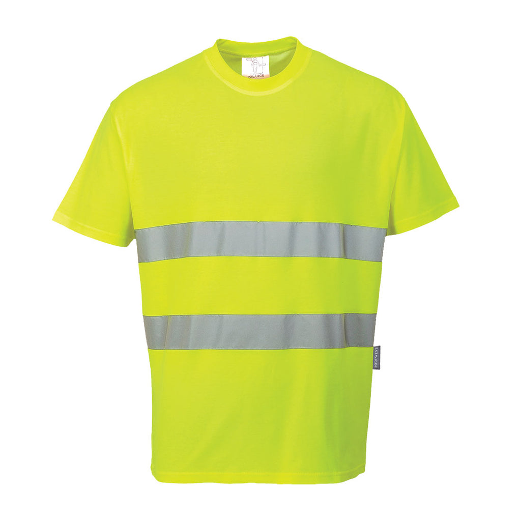 Portwest Cotton Comfort T-Shirt Yellow