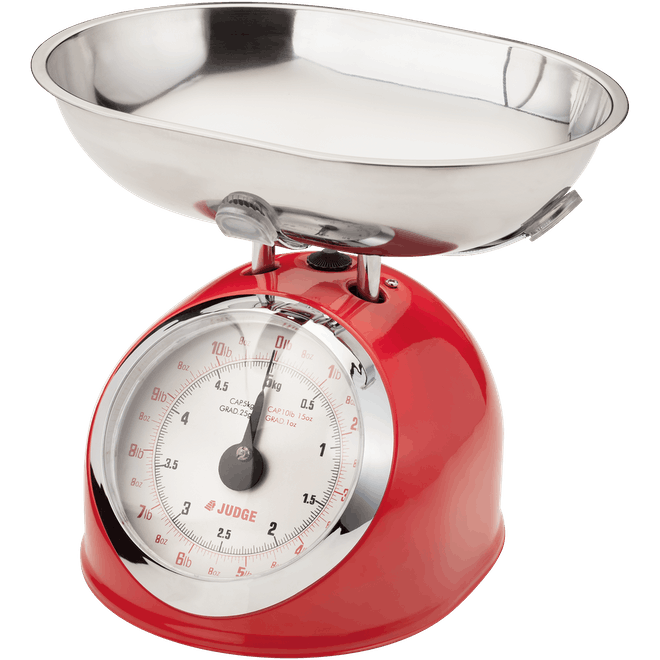 Judge Kitchen Traditional Scales Red