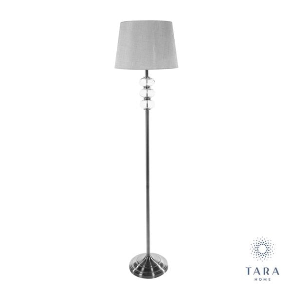Jane Floor Lamp Silver/Grey 158cm