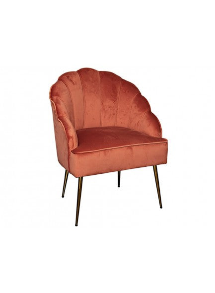 Shell Arm Chair Coral