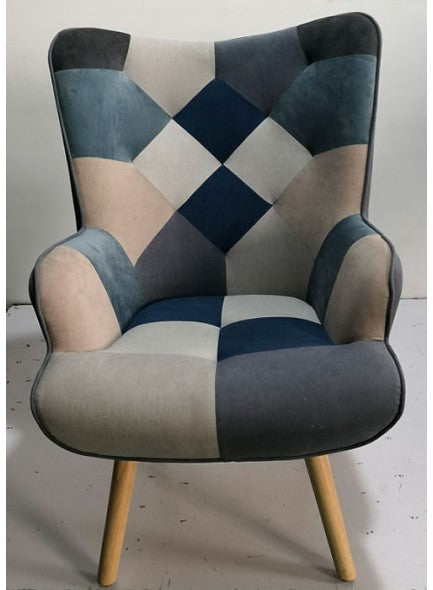 Patchwork Chair Blue