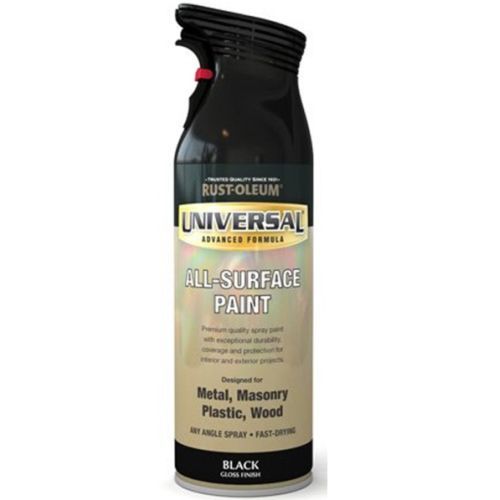 Universal Gloss Black Spray Paint 400ml