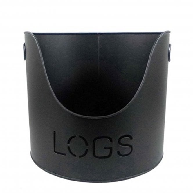 Log Bucket Black