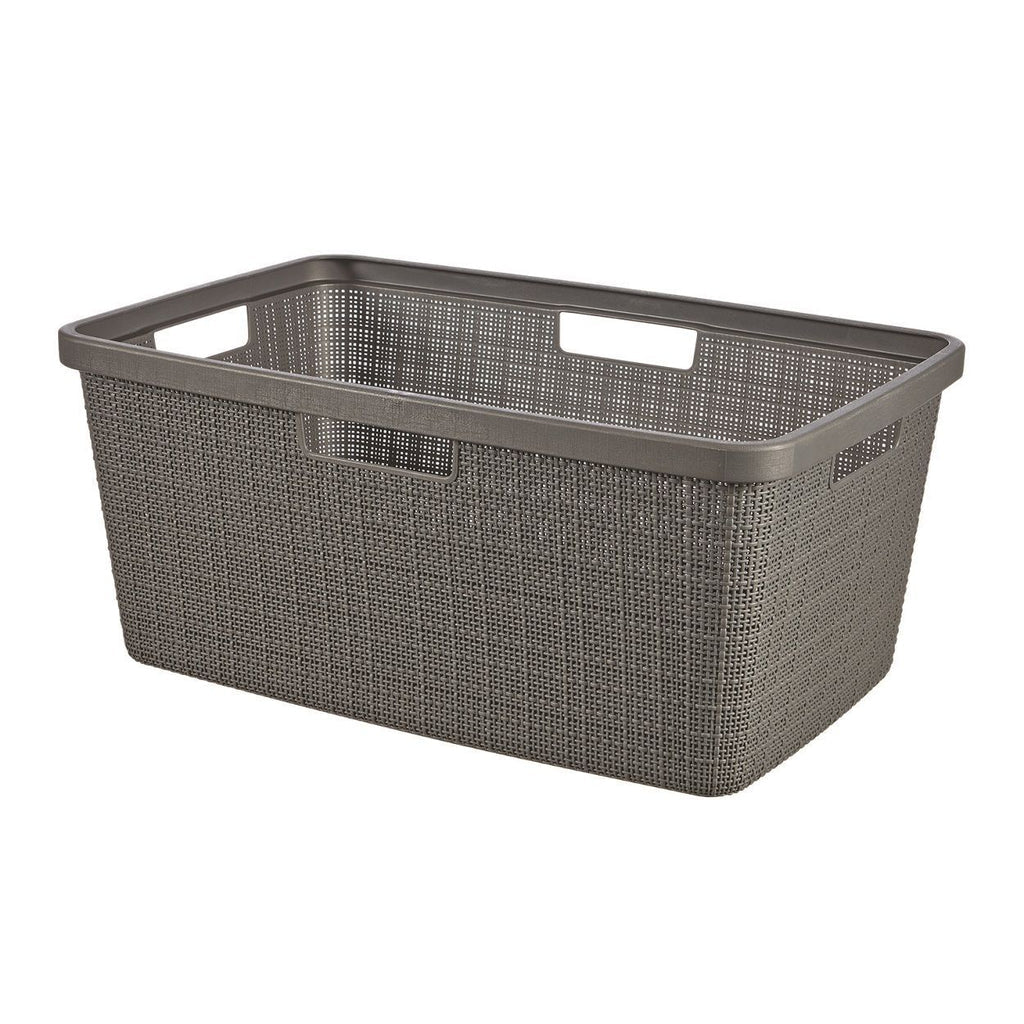 Curver Jute Laundry Basket Grey 46L