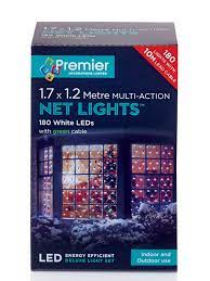 1.75 X 1.2M 180 LED Multi Action White Net Lights