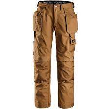Snickers Craftsmen Holster Trousers Canvas Brown