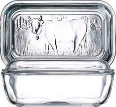 Luminarc Glass Cow Butter Dish