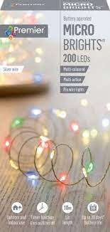 200 LED Multi Colour Multi Action Battery Operated Microbrights