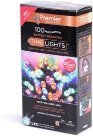 100 LED Multi Action Multi Colour Battery Operated Timelights