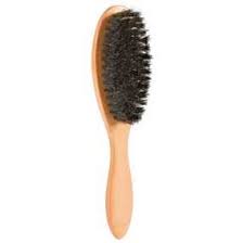 Wooden Brush With Natural Bristles 21CM