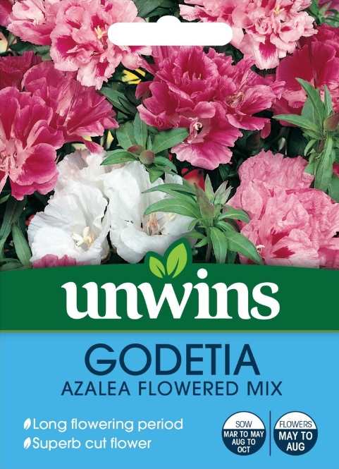 Unwins Godetia Azalea Flowered Mix