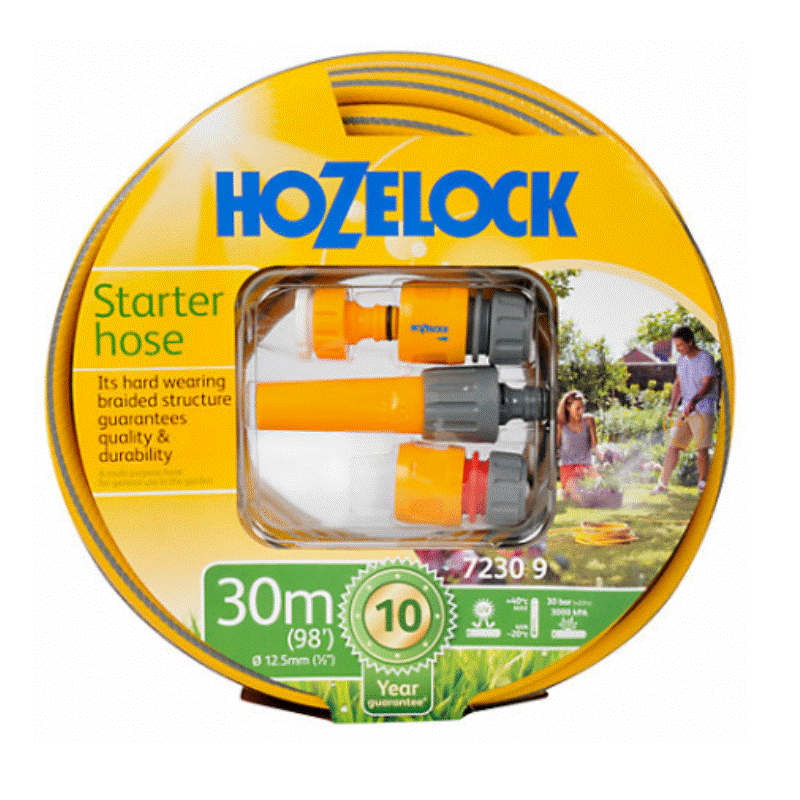 Hozelock Maxi Plus Hose 30m Starter Kit