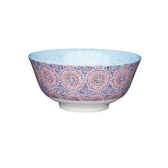 Kitchencraft Blue & Red Bowl 15.7cm