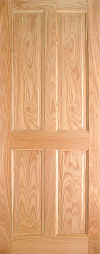 Lawrence Pre-Fin Oak 4 Panel ENGD Door 78x30