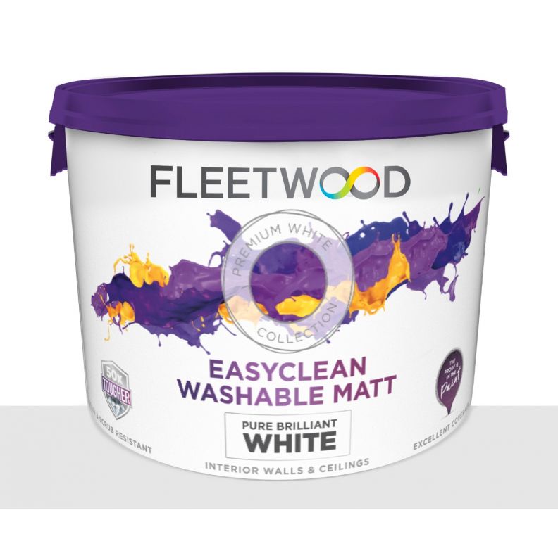 Fleetwood Easy Clean Matt Pure Brilliant White 10L