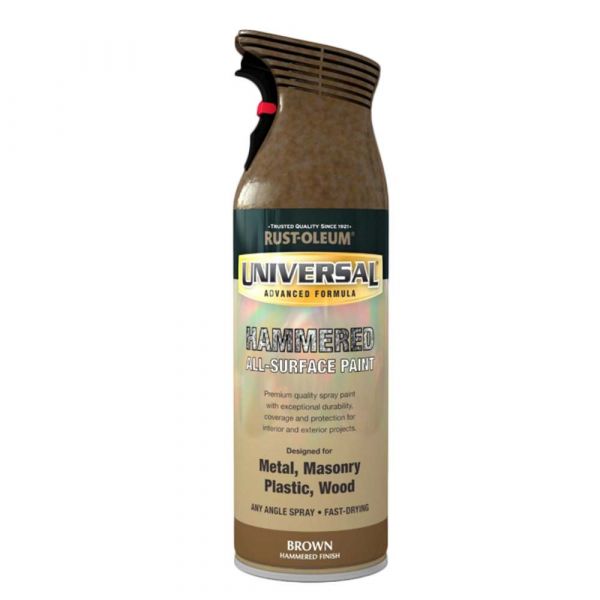 Universal Hammered Brown Spray Paint 400ml