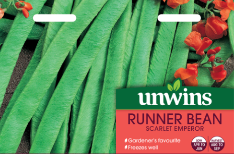 Unwins Runner Bean Scarlet Emperor