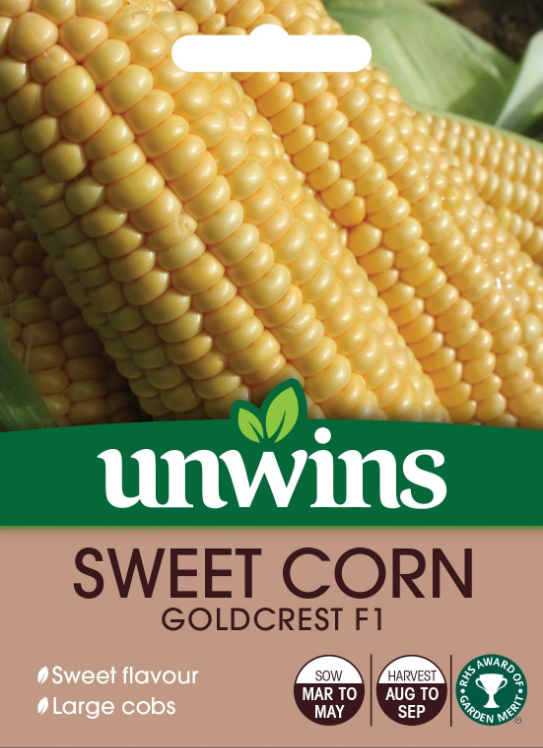 Unwins Sweetcorn Goldcrest F1
