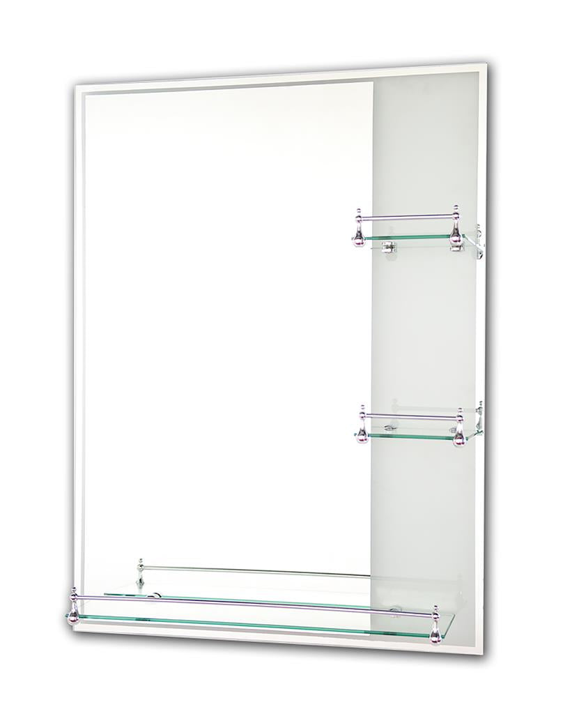 Tema Etched Mirror Rectangle With 3 Shelves